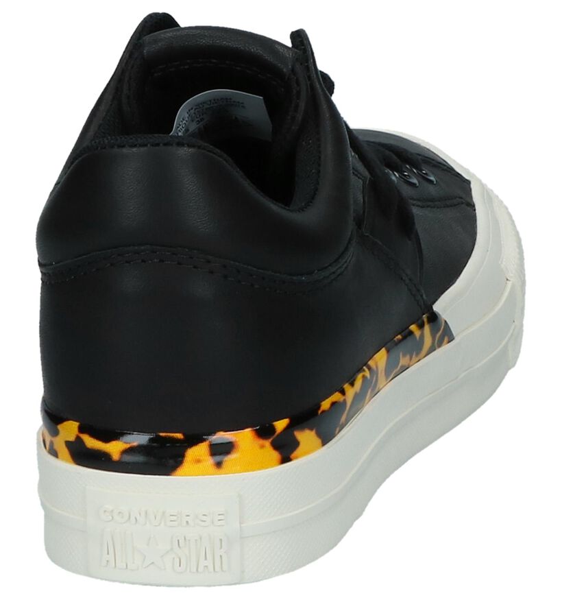 Converse Chuck Taylor All Star Becca OX Zwarte Sneakers in leer (222581)