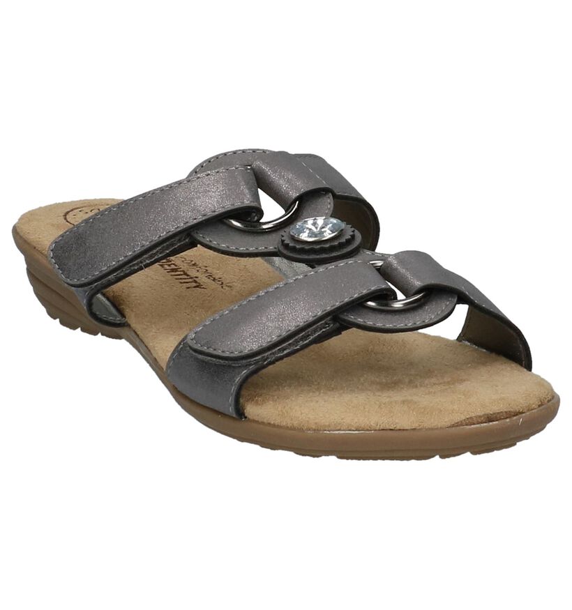 Taupe Comfortabele Slippers Identity, , pdp