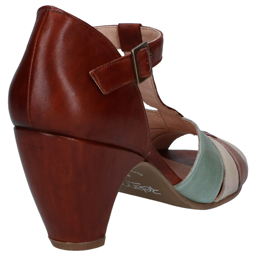 Relance Sandales à talons en Rouge en cuir (293220)