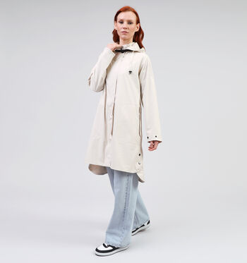 Manteau long beige