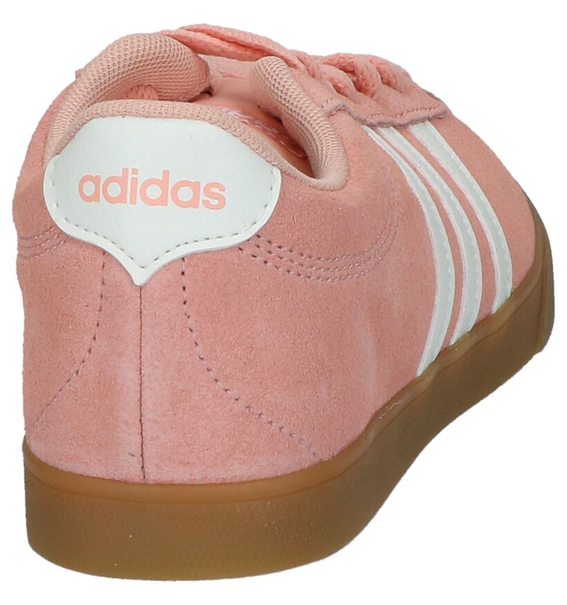 adidas Courtset Baskets en Rose en daim (237037)