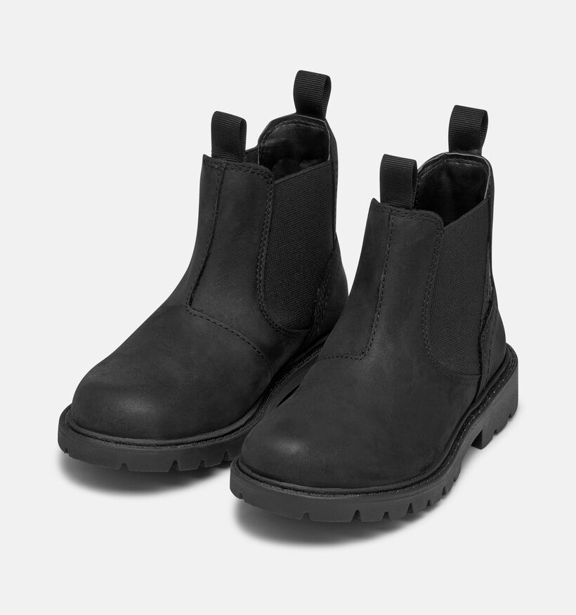 Geox Shaylax Bottines Chelsea en Noir pour gar&ccedil;ons (377715) - pour semelles orthop&eacute;diques