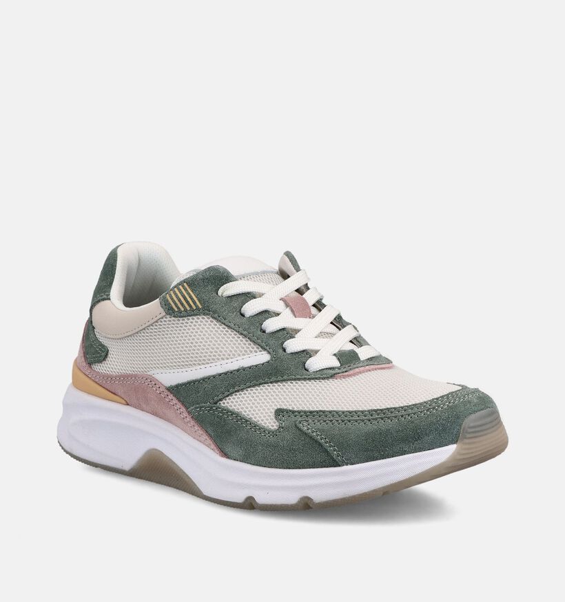 Gabor Rollingsoft Baskets en Vert pour femmes (369501) - pour semelles orthop&eacute;diques