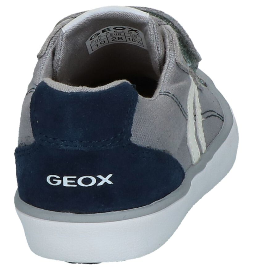 Grijze Velcroschoenen Geox in daim (237934)