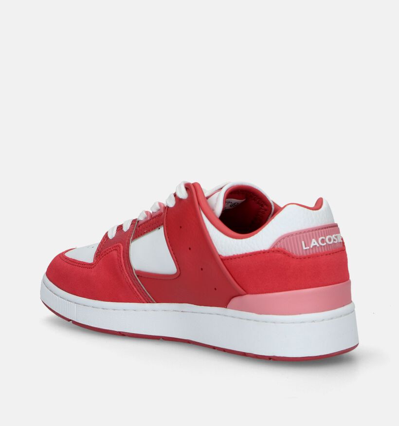 Lacoste Court Cage Baskets en Rouge pour femmes (336476)