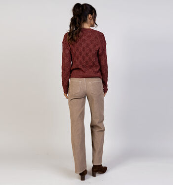 Vero Moda Pulls Beige/Bordeaux