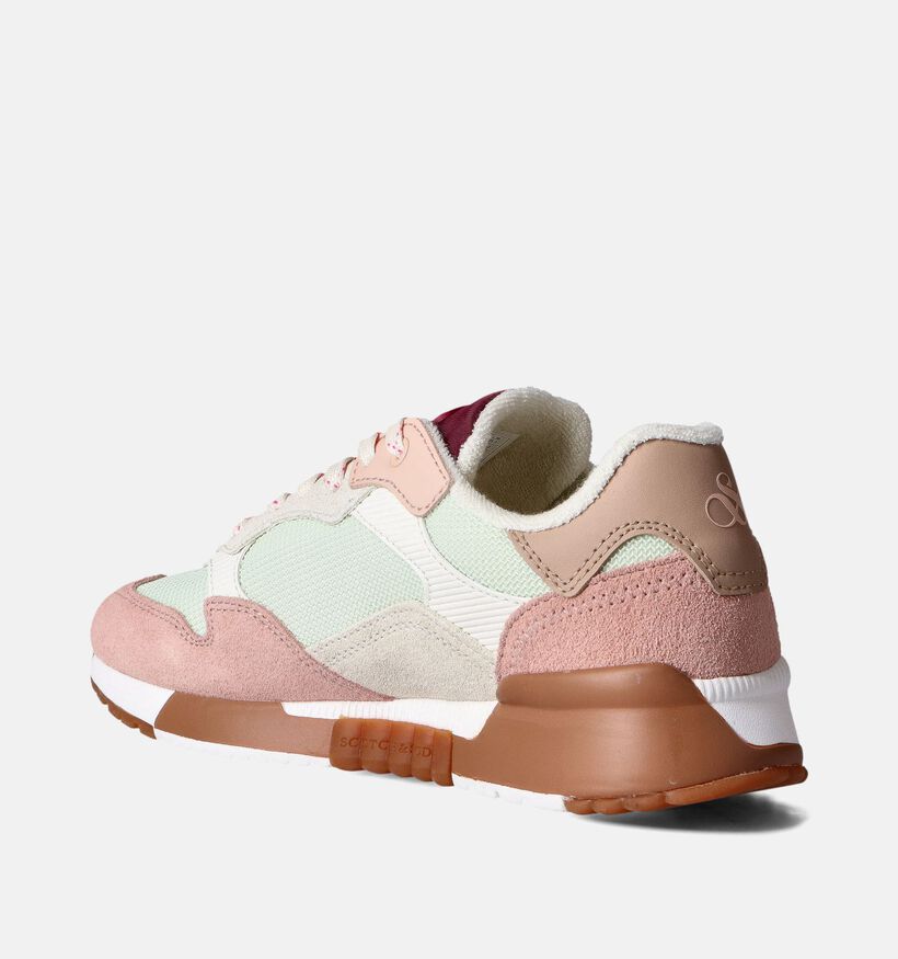 Scotch & Soda Vivi Sneakers Roze-Groen voor dames (353301) - geschikt voor steunzolen
