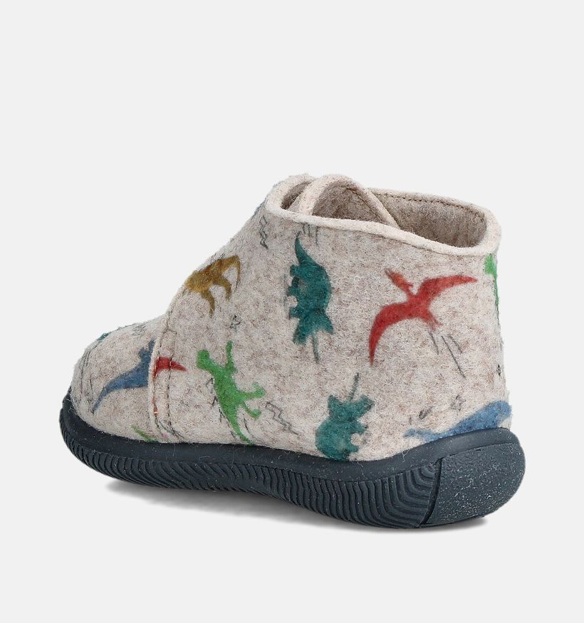 Milo & Mila Pantoufles en Beige pour filles, garçons (364943) - pour semelles orthopédiques