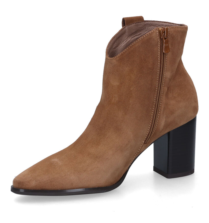 NeroGiardini Bottines à talons en Cognac en daim (321517)
