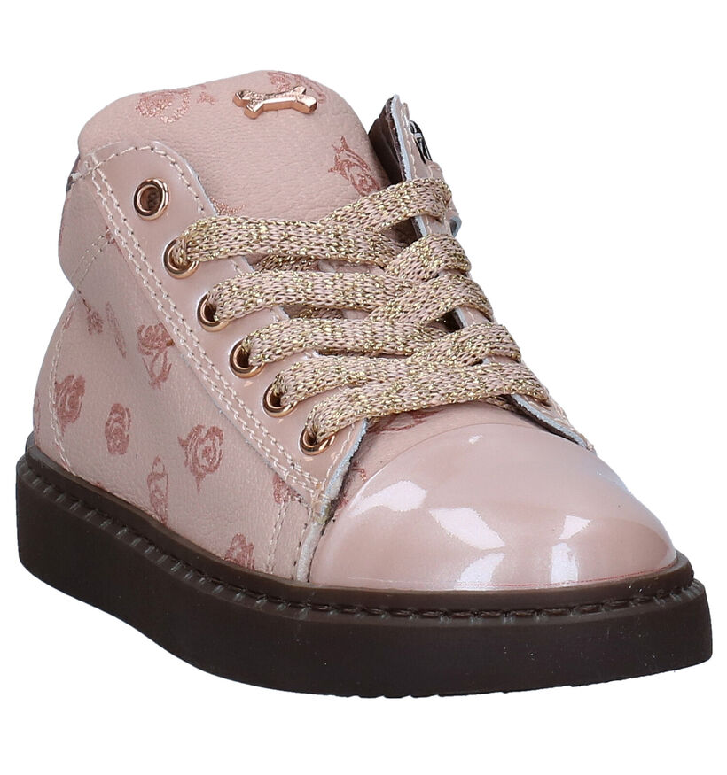 STONES and BONES Unica Bottines en Rose en cuir (279306)