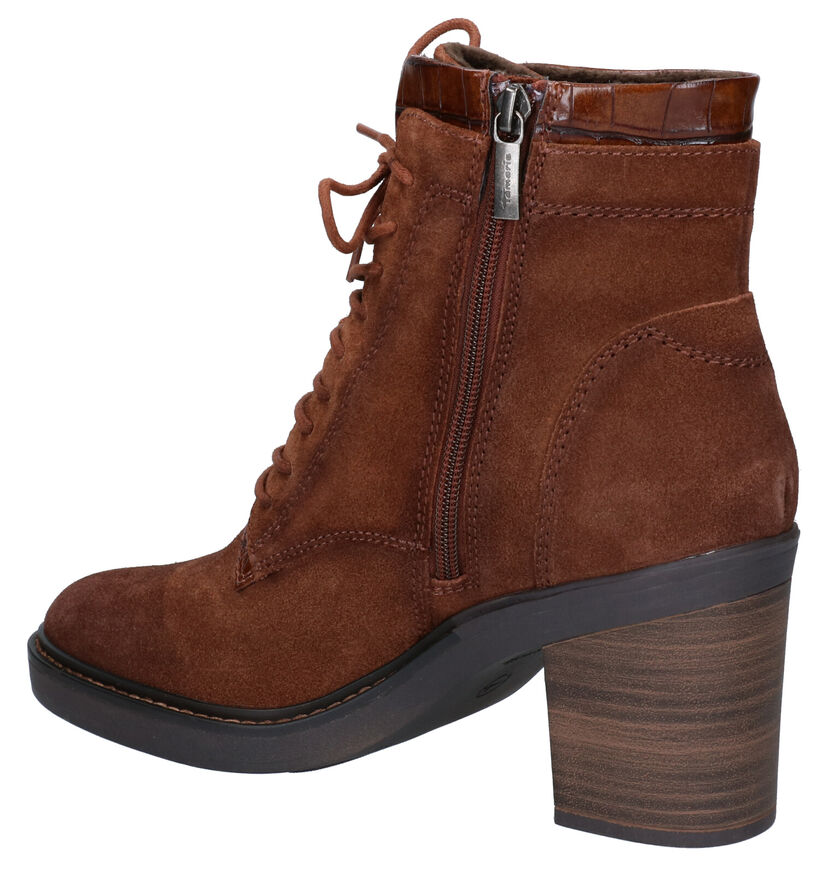 Tamaris TOUCH it Cognac Enkellaarzen in nubuck (280791)