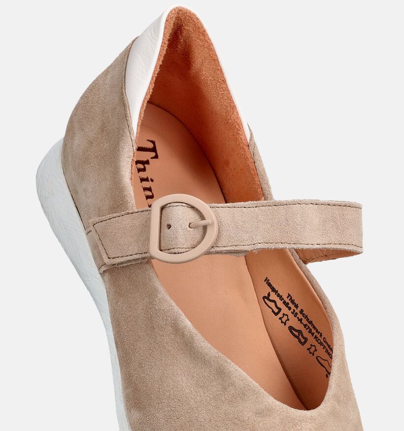 Think! Ballerines en Beige pour femmes (374082)