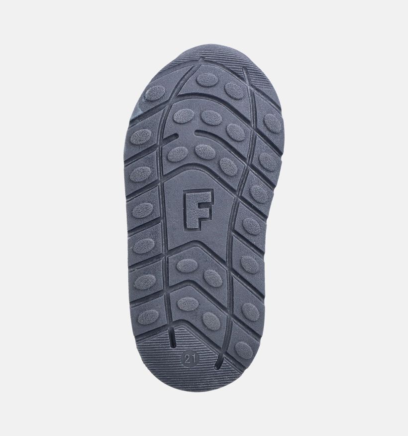Falcotto Sulko VL Baskets en Bleu/Jaune pour gar&ccedil;ons (380200) - pour semelles orthop&eacute;diques