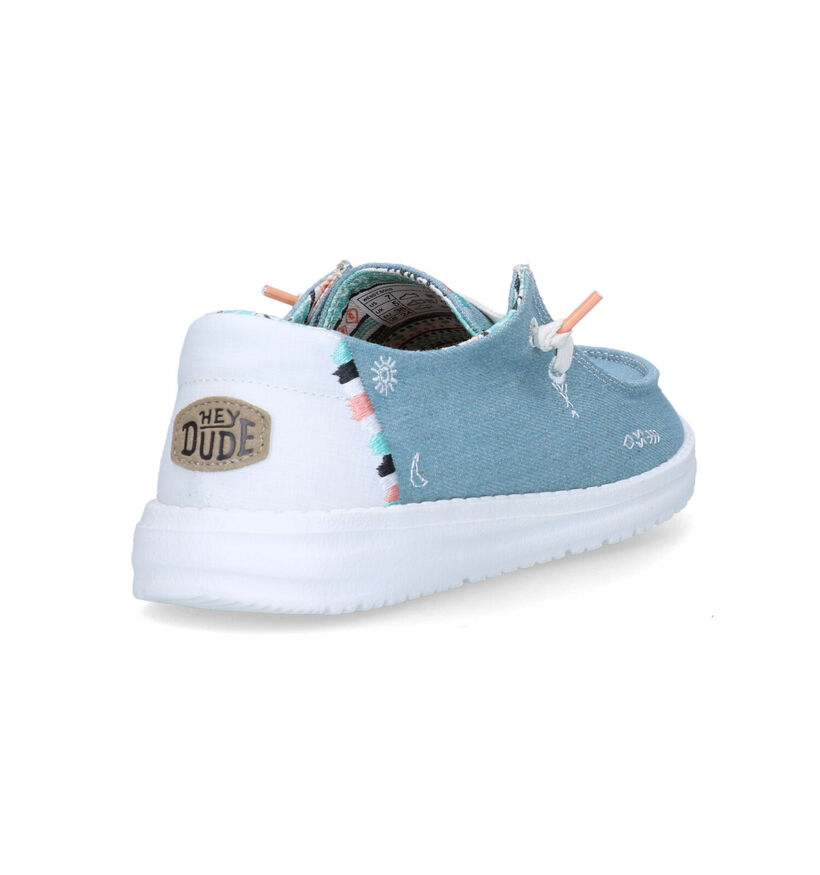 HEYDUDE Wendy Boho Mocassins en Bleu pour femmes (324434) - pour semelles orthopédiques