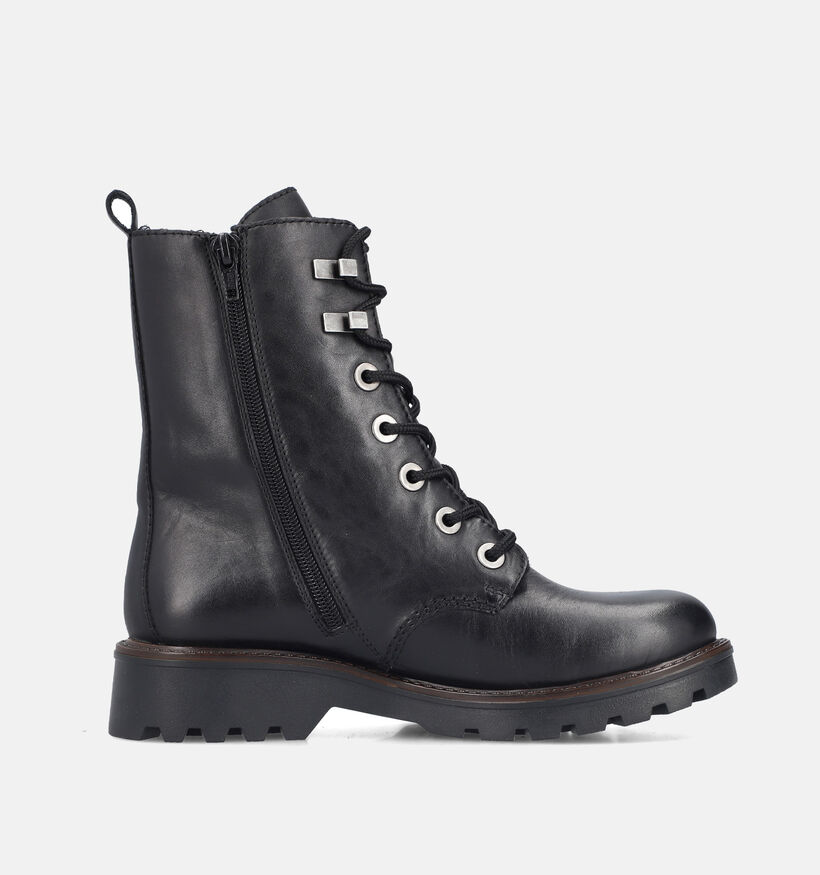 Rieker Boots &agrave; lacets en Noir pour femmes (347442)