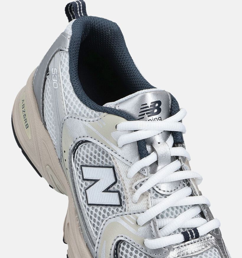 New Balance 530 Baskets en Argent pour filles (366187) - pour semelles orthopédiques