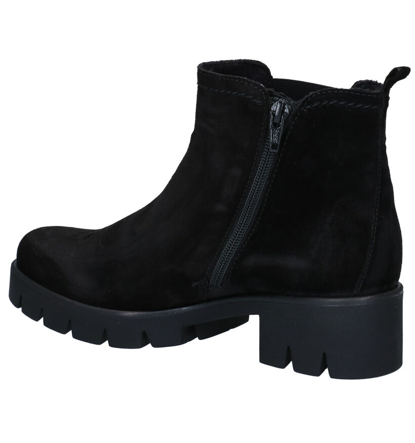 Gabor Best Fitting Zwarte Boots in nubuck (282416)