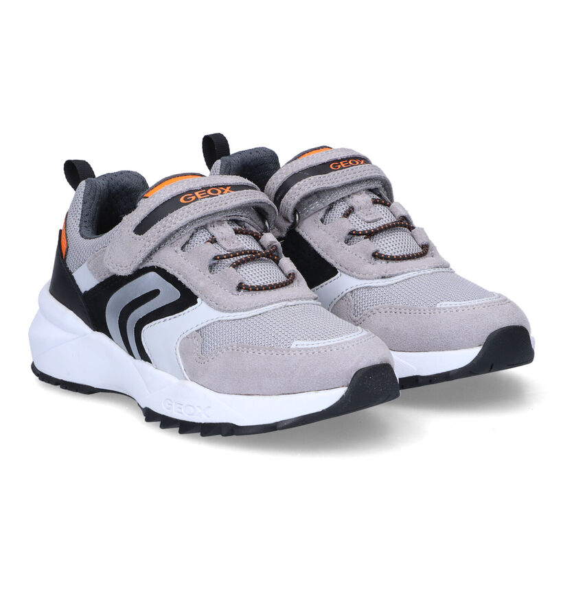 Geox Heevok Grijze Sneakers in leer (311043)