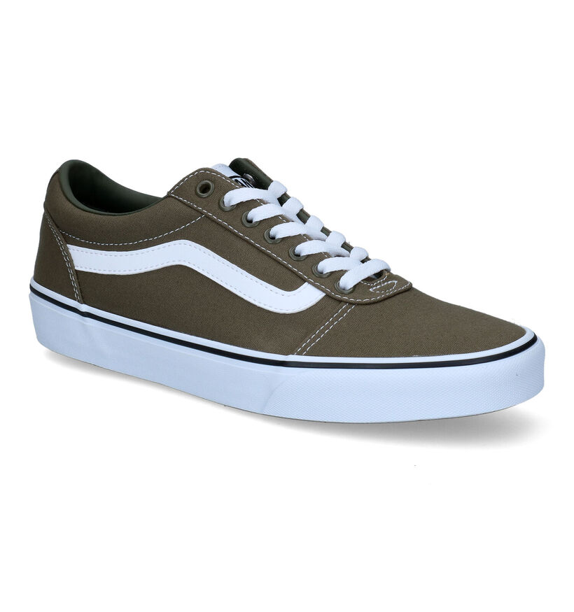 Vans Ward Baskets en Kaki pour hommes (303169)