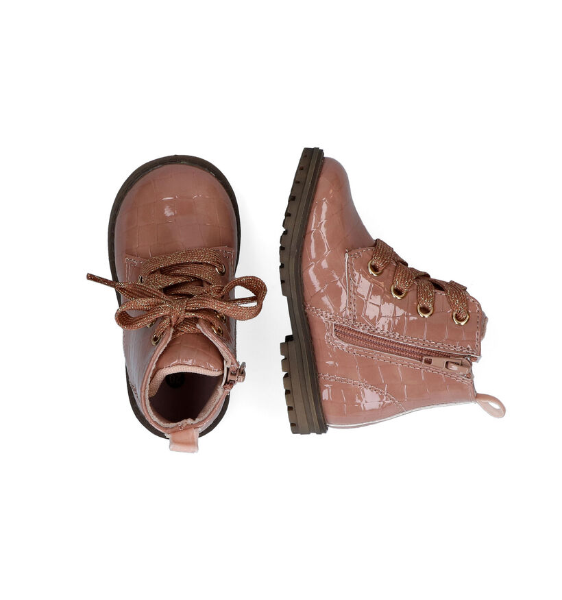 Milo & Mila Boots pour bébé en Rose foncé pour filles (313586)