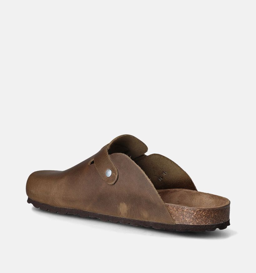 Big Leaf Nu-pieds casual en Marron pour hommes (356526)