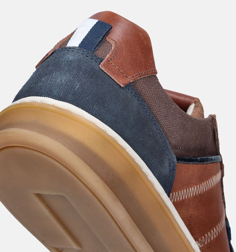 Bufflox Atenas Cognac Veterschoenen voor heren (353940) - geschikt voor steunzolen