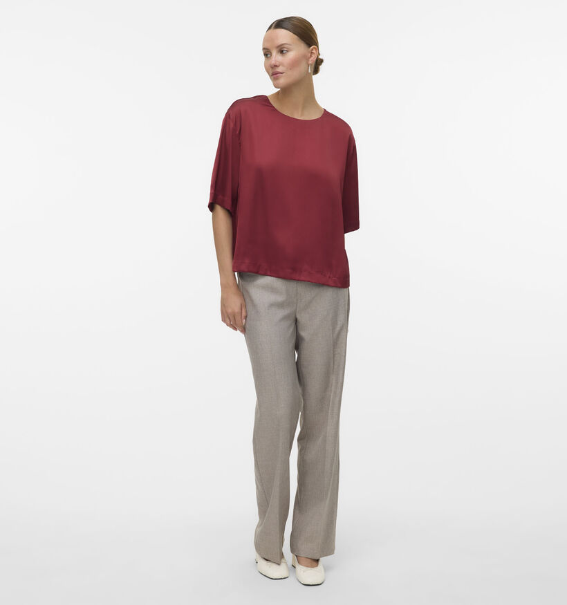 Vero Moda Goddess Bordeaux Blouse voor dames (364504)