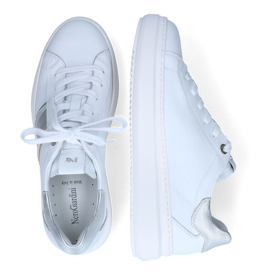 NeroGiardini Witte Sneakers voor dames (321123) - geschikt voor steunzolen