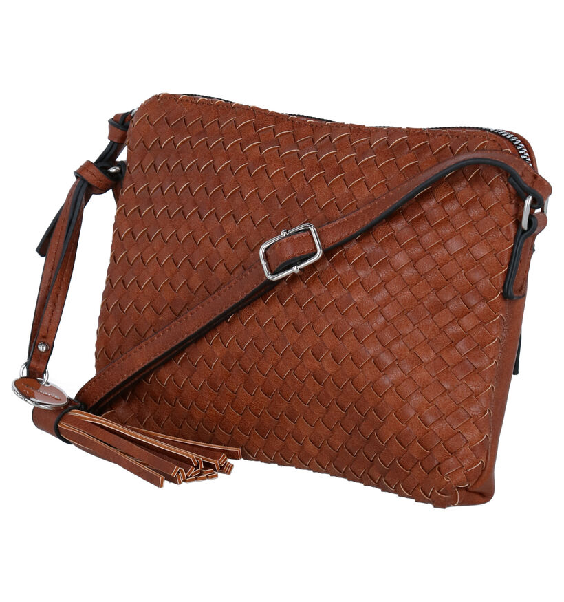 Tamaris Carmen Ecru Crossbody Tas in kunstleer (290336)