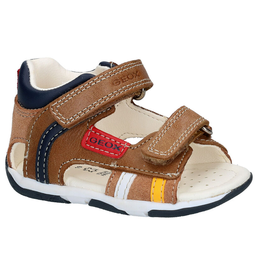 Geox Sandales pour bébé en Cognac en cuir (287090)