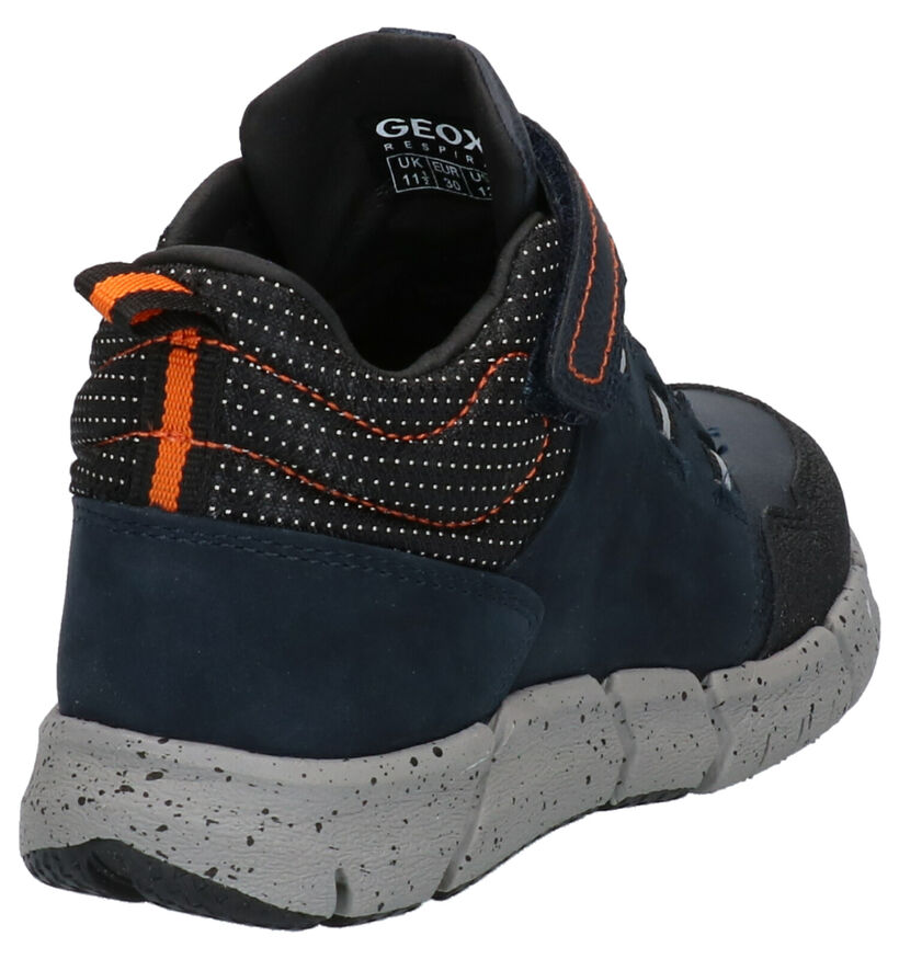 Geox Flexyper Bottines en Bleu en cuir (278305)