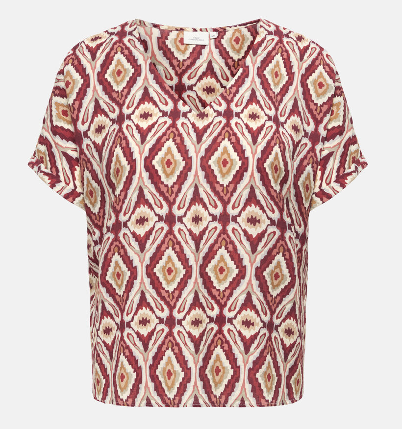 ONLY Carmakoma Belly Mika Rode Blouse voor dames (378395)