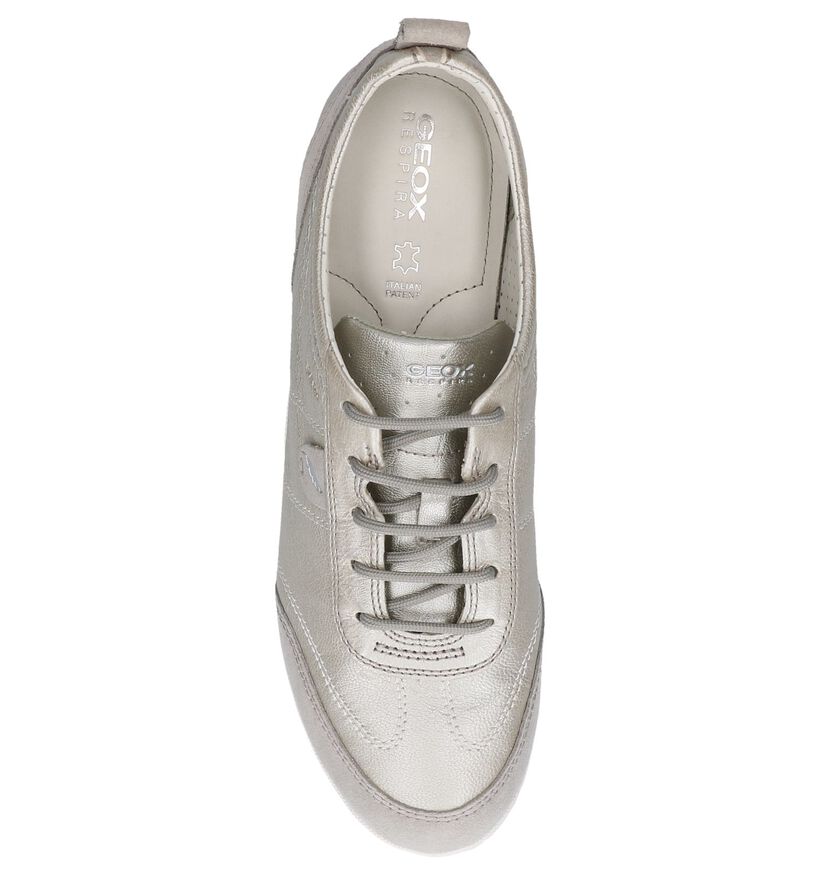 Geox Chaussures à lacets en Or en cuir (241590)