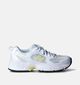 New Balance GR 530 Baskets en Blanc pour filles (361477) - pour semelles orthopédiques