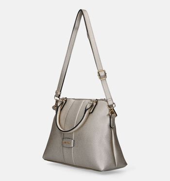 Laurent David Handtassen Beige/Goud/Blauw/Zilver