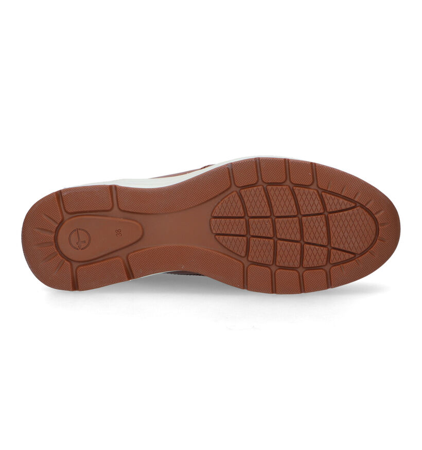 Tamaris Cognac Sneakers met sleehak voor dames (328291) - geschikt voor steunzolen