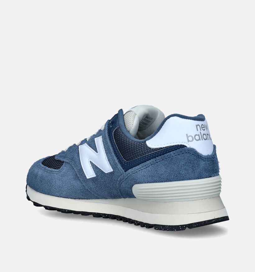 New Balance U 574 Baskets en Bleu pour femmes (349400) - pour semelles orthopédiques