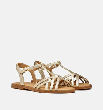 Geox Sandalen Zwart/Goud/Roze