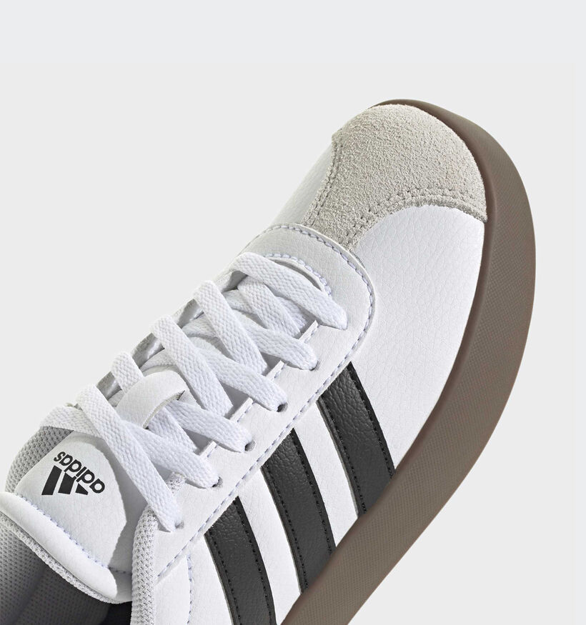 adidas VL Court 3.0 Baskets en Blanc pour filles, garçons (365316) - pour semelles orthopédiques