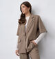 Sisters Point Viksa Blazer en Beige fonc&eacute; pour femmes (384433)