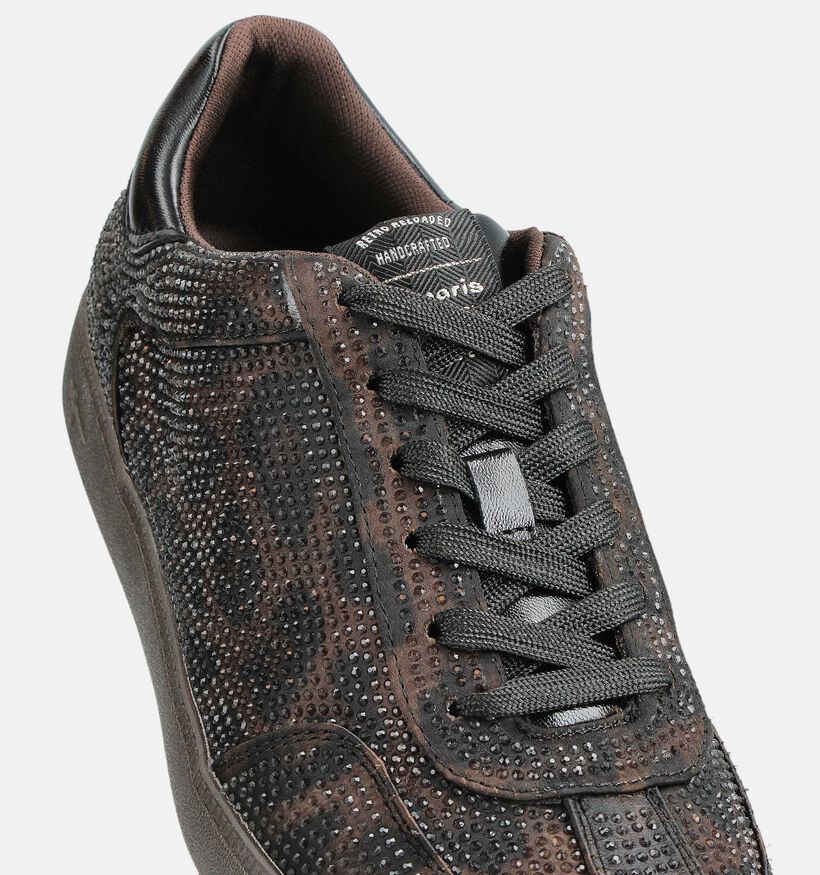 Tamaris Chaussures à lacets en Brun foncé pour femmes (360598) - pour semelles orthopédiques