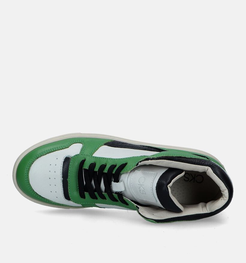 CKS Collette Groene Hoge sneakers voor dames (331718) - geschikt voor steunzolen