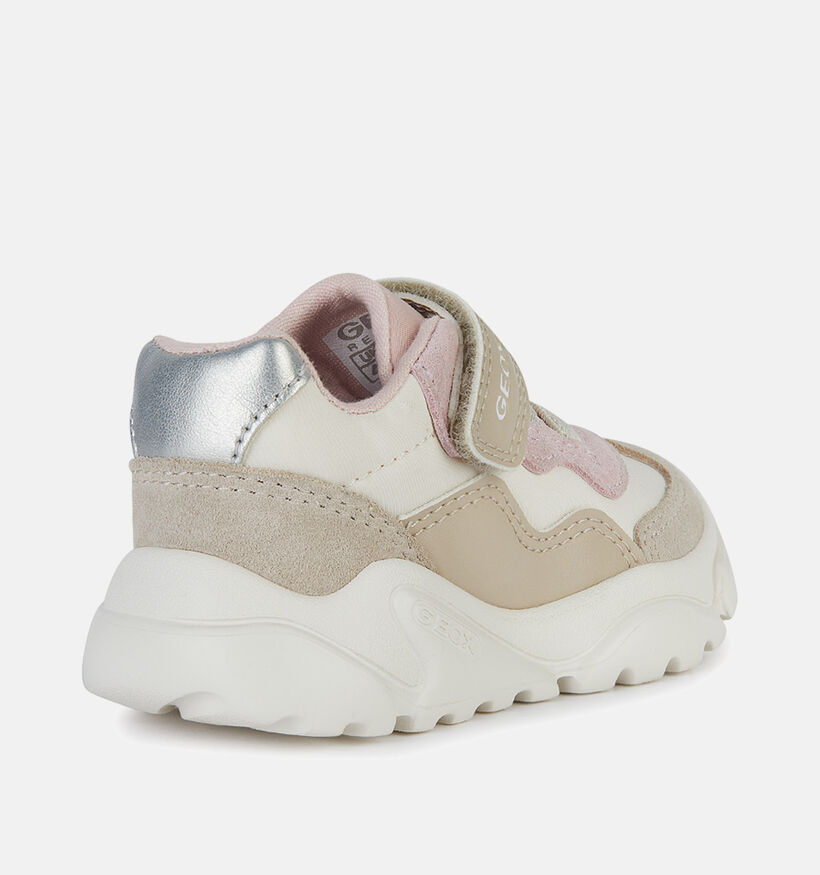 Geox Ciufciuf Beige Baby sneakers voor meisjes (351934) - geschikt voor steunzolen