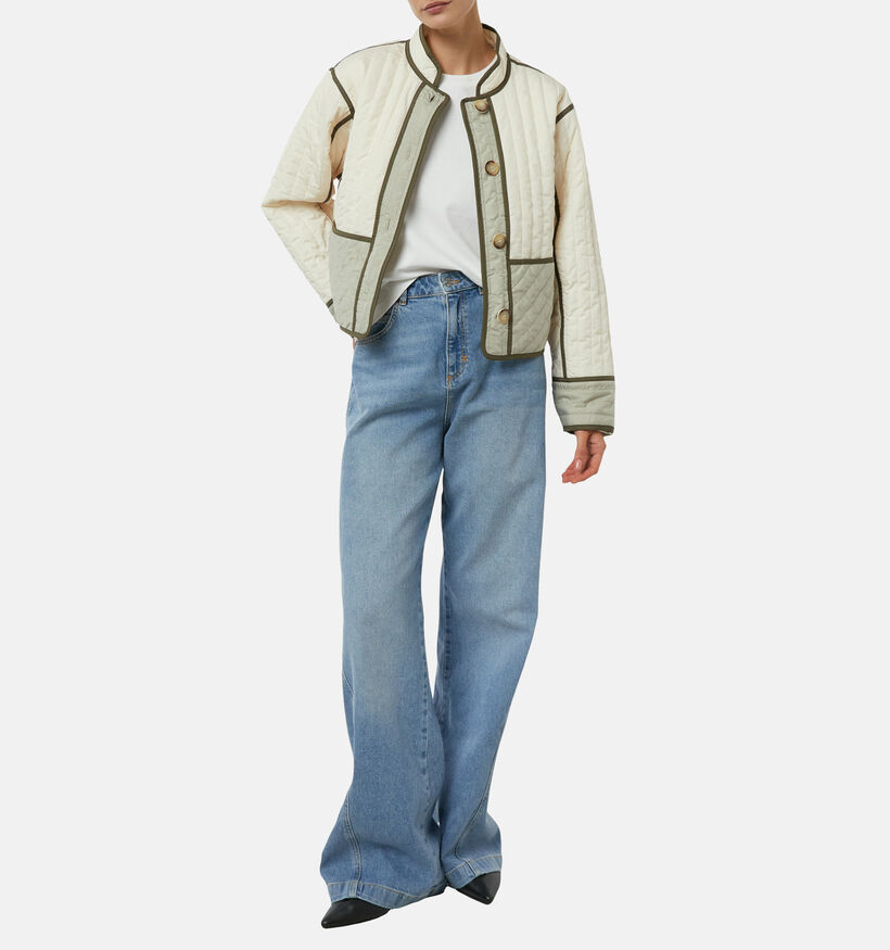 comma Manteau en Beige/Vert pour femmes (372209)