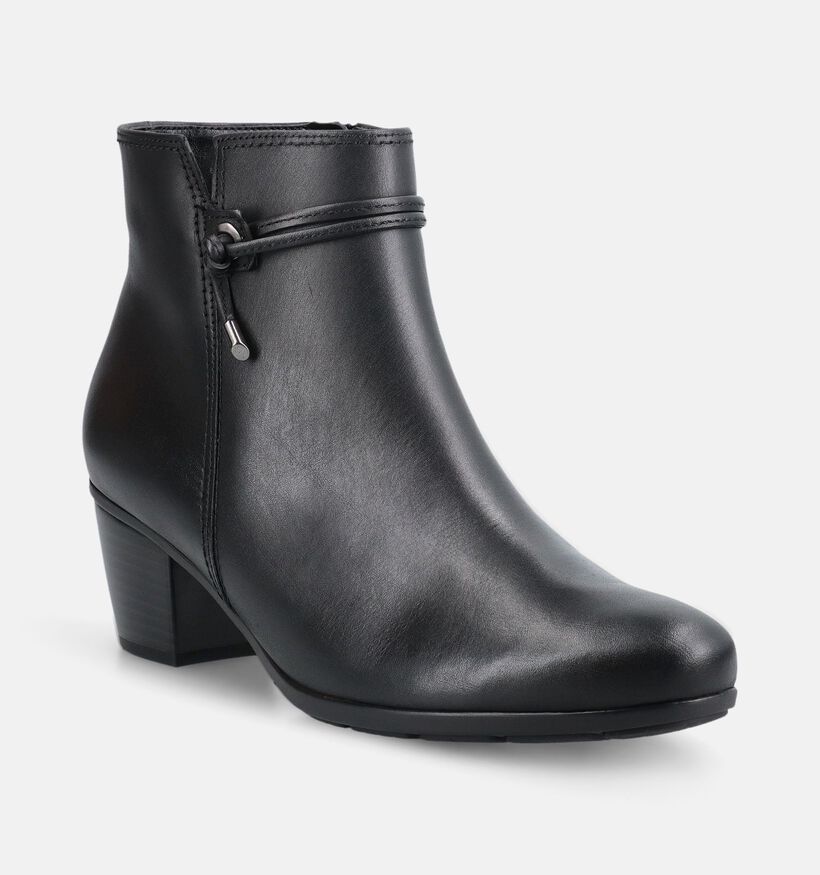 Gabor Best Fitting Enkellaarzen met Lage Hak voor dames (380071) - geschikt voor steunzolen