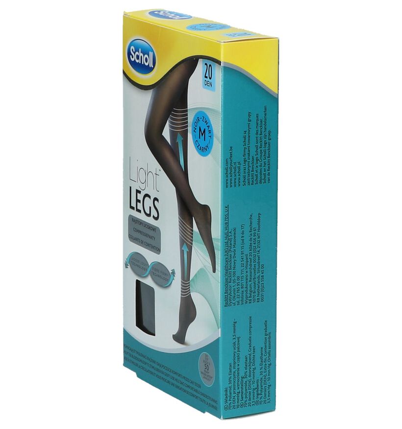 Scholl Light Legs Panty 20 DEN Zwart Maat M, , pdp