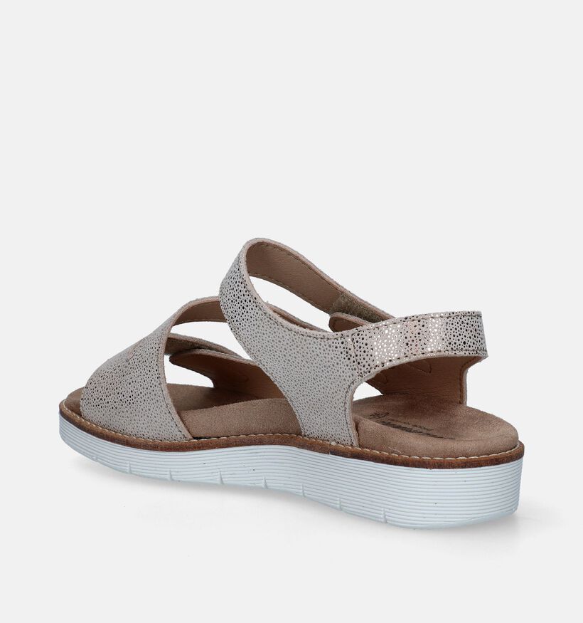 Solemade Nora Sandales pour semelles orthop&eacute;diques en Beige pour femmes (339715) - pour semelles orthop&eacute;diques