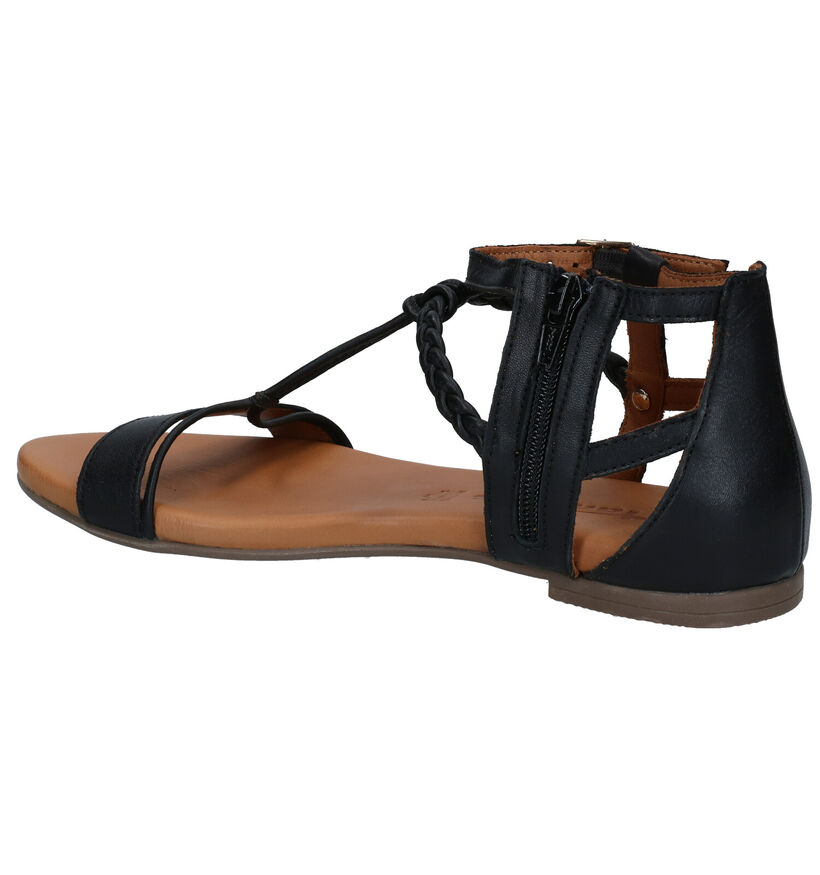 Tamaris Sandales plates en Bronze en cuir (289303)