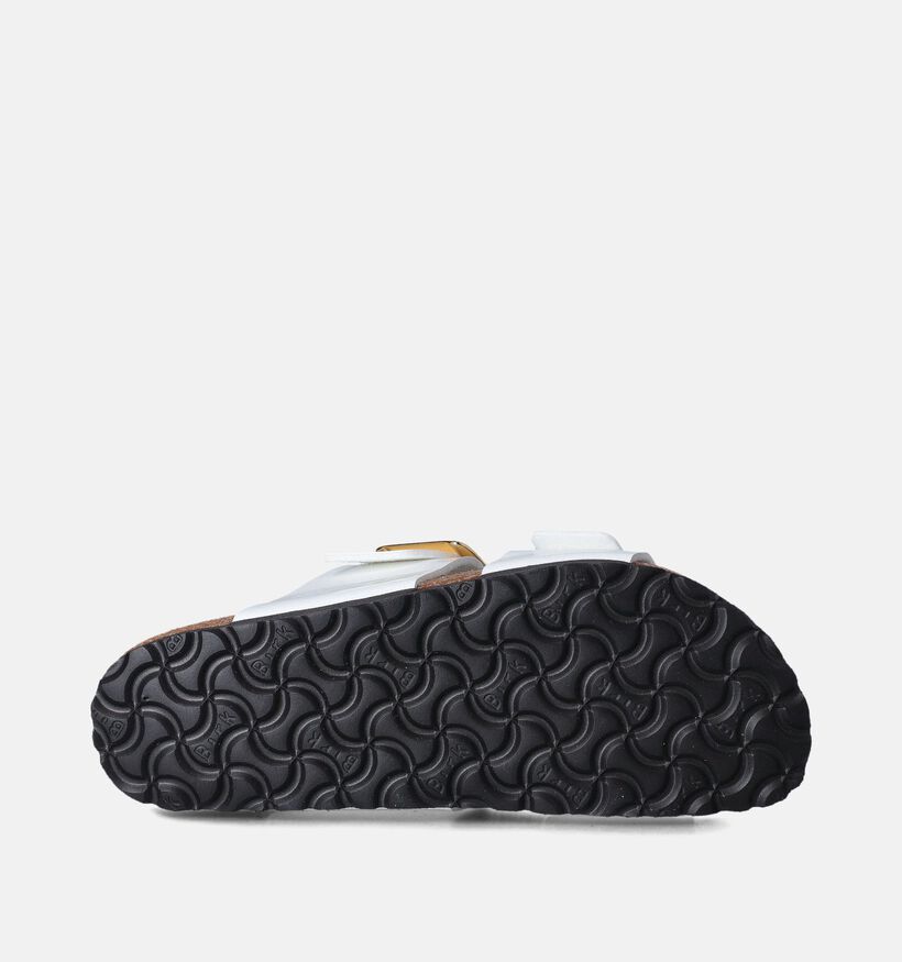 Birkenstock Sydney Cushion Buckle Witte Slippers voor dames (357603)