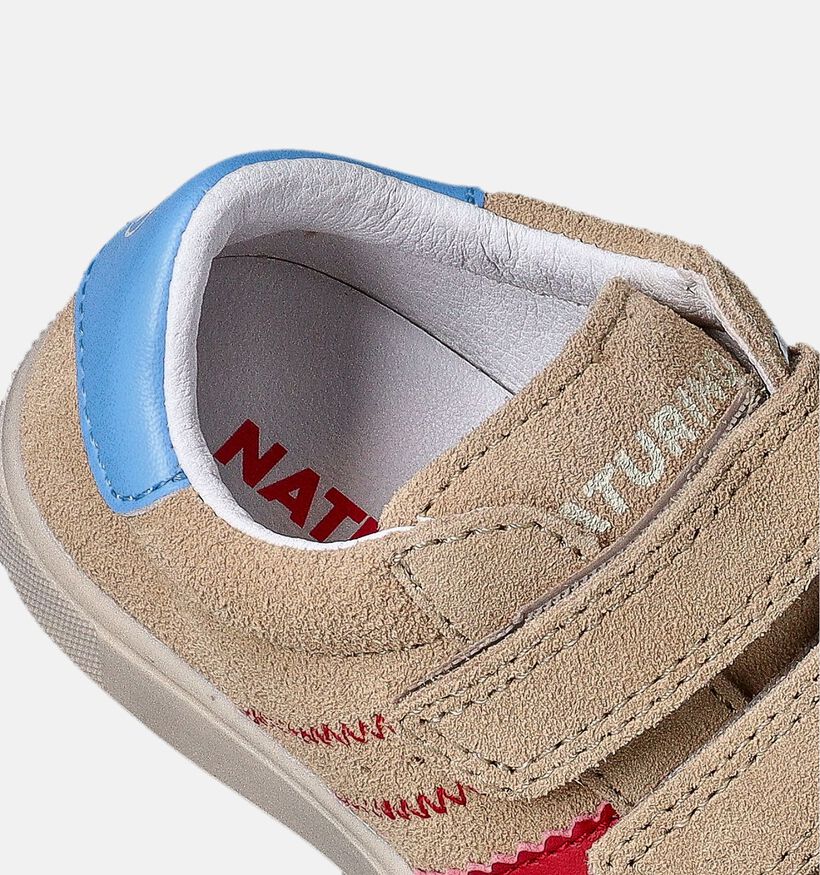 Naturino Riby Beige Velcroschoenen voor jongens (355496) - geschikt voor steunzolen